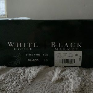 Brown and black closed toed heels